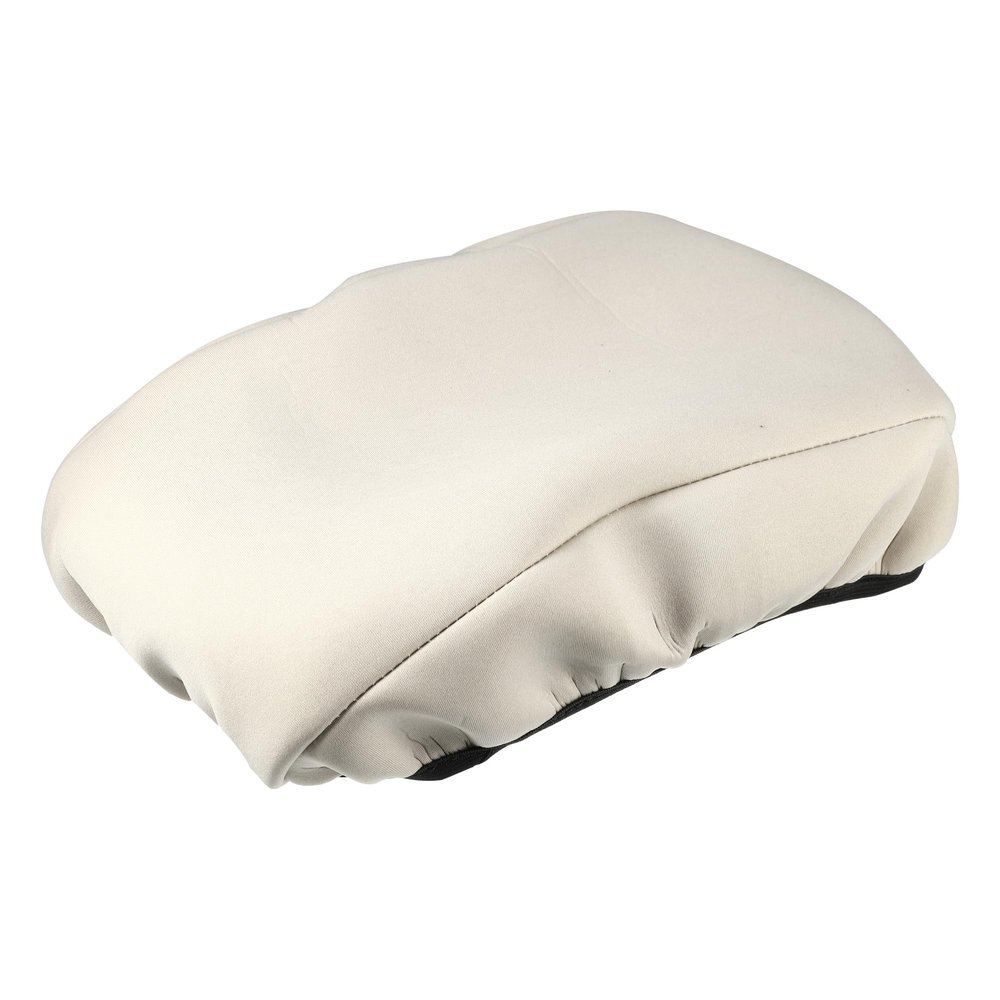 Partuto Center Console Seat Armrest Cover - Car Inner Seat Armrest Lid Storage Covers Trim - for Ford Fusion 2013-2019 Neoprene Fabric Beige - 1 Pc