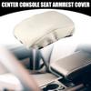 Partuto Center Console Seat Armrest Cover - Car Inner Seat Armrest Lid Storage Covers Trim - for Ford Fusion 2013-2019 Neoprene Fabric Beige - 1 Pc view 2