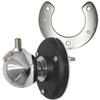 Heavy Duty Chrome Ball Mount with 0.38 x 24 in. Threads & SO239 Connector view 1