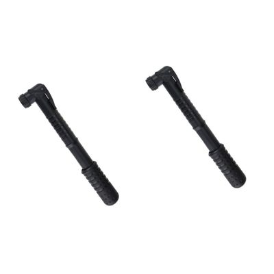 SUPVOX 2pcs Mini Portable Bike Inflator Pump High Pump for More Includes Air Needle Black Compact Design Easy to Use Carry