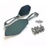 SCUUBE for Suzuki Cruiser and Chopper Boulevard/Intruder/Volusia/V-Strom/DR Series Chrome Motorcycle Mirrors with 8mm Or 10mm Clockwise Mirror Universal view 1