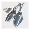 SCUUBE for Suzuki Cruiser and Chopper Boulevard/Intruder/Volusia/V-Strom/DR Series Chrome Motorcycle Mirrors with 8mm Or 10mm Clockwise Mirror Universal view 2