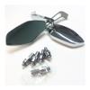 SCUUBE for Suzuki Cruiser and Chopper Boulevard/Intruder/Volusia/V-Strom/DR Series Chrome Motorcycle Mirrors with 8mm Or 10mm Clockwise Mirror Universal view 3