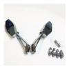 SCUUBE for Suzuki Cruiser and Chopper Boulevard/Intruder/Volusia/V-Strom/DR Series Chrome Motorcycle Mirrors with 8mm Or 10mm Clockwise Mirror Universal view 4