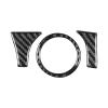 Real Premium 3K Carbon Fiber Ignition Ring Decoration Sticker Push Start Button Trim Panel Cover Decals Compatible with Toyota Camry 2015 2016 2017 Accessories 3PCS view 2