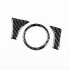 Real Premium 3K Carbon Fiber Ignition Ring Decoration Sticker Push Start Button Trim Panel Cover Decals Compatible with Toyota Camry 2015 2016 2017 Accessories 3PCS view 3