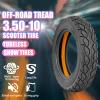 Off Road Scooter Tires, 10 inch 3.50-10 Off-road/Road Tubeless Tyre Compatible with 90/90-10 Electric Scooter, Thicker rubber off-road/road tires-Off-road tires view 2