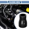 X AUTOHAUX 32-45mm ID 76mm Length Black Straight Coupler Silicone Hose view 2