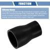 X AUTOHAUX 32-45mm ID 76mm Length Black Straight Coupler Silicone Hose view 4