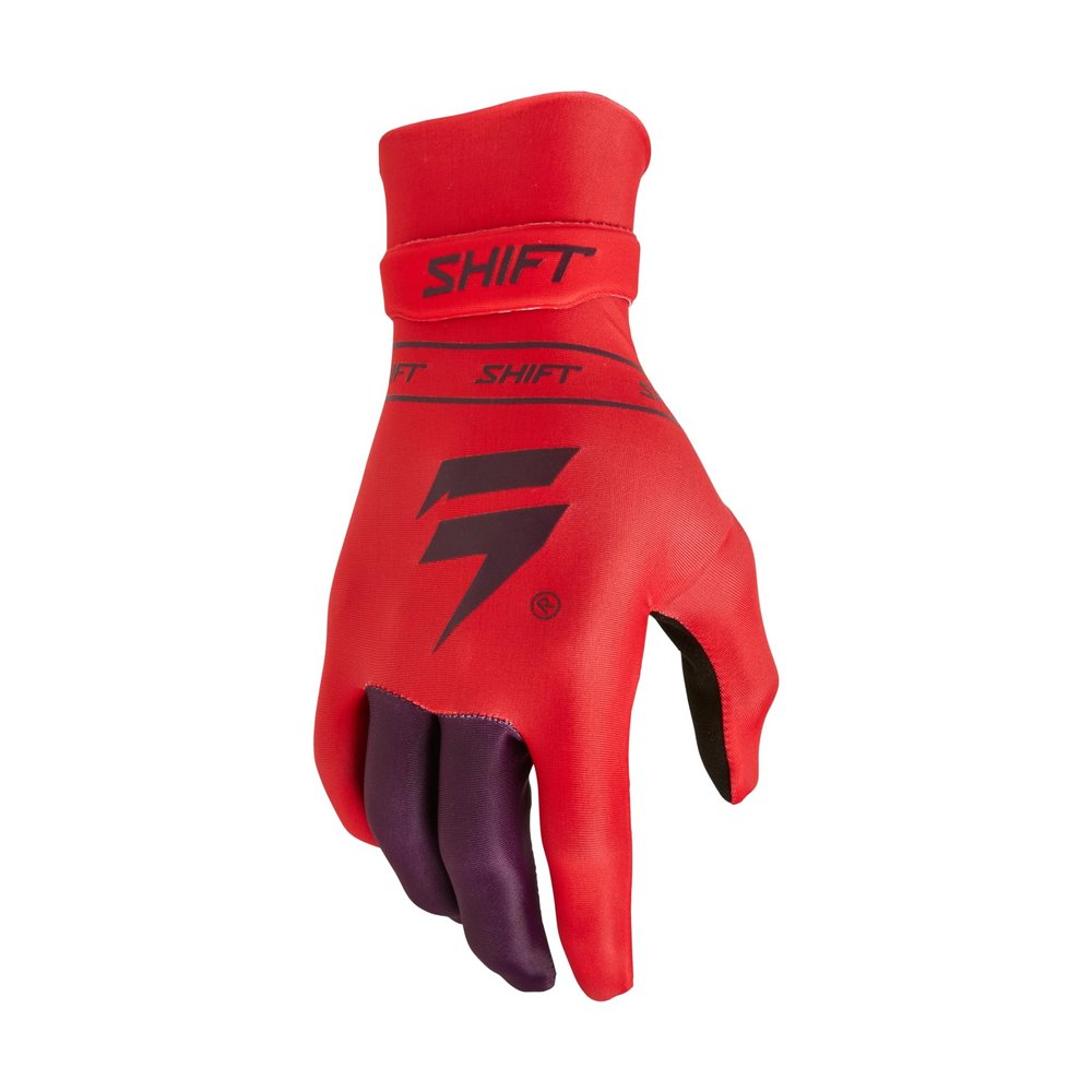 Shift MX Youth Black Label Pro Dirt Bike MX Motocross Offroad & ATV Gloves, Qwik Flo Red, YL