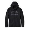 Harley-Davidson Men's Deflector Hooded Riding Fleece, Black - 98102-23VM (US, Alpha, X-Large, Regular, Regular, Black) view 1