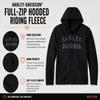 Harley-Davidson Men's Deflector Hooded Riding Fleece, Black - 98102-23VM (US, Alpha, X-Large, Regular, Regular, Black) view 2