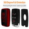 Sindeda Land Rover Key Fob Cover with Keychain Soft Full Protection Key Shell Case Compatible with 2018-2023 Range Rover Evoque Vogue Discovery 5 Sport Jaguar E I-PACE (Red) view 4