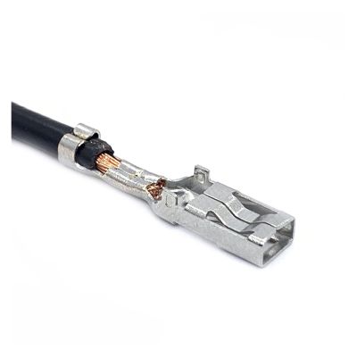 BUIEX 3.5mm Auto Brass Tinned Pins Crimp Terminals Compatible with Female Electronic Connector Splice G118 H62 with 18AWG Cable 170286-1 (Color : Female, Size : 10 Pcs)