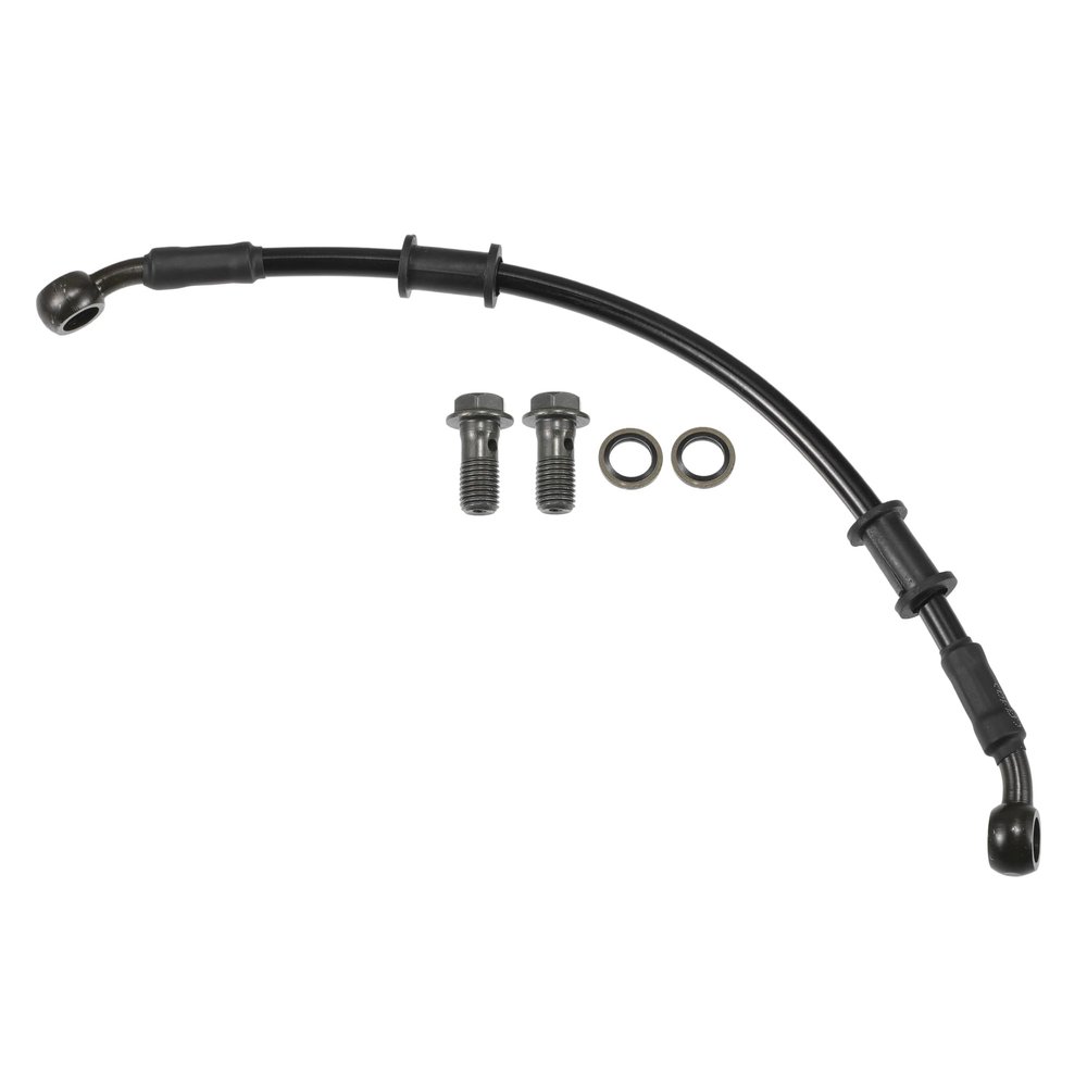 Motoforti Universal Brake Hose Motorcycle ATV Dirt Bike Motocross Braided Hydraulic Brake Line Oil Hose Pipeline, 30cm, Durable, Metal, Black Army Green, 1 Set