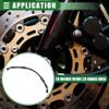 Motoforti Universal Brake Hose Motorcycle ATV Dirt Bike Motocross Braided Hydraulic Brake Line Oil Hose Pipeline, 30cm, Durable, Metal, Black Army Green, 1 Set view 3