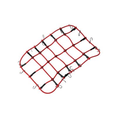 ALBARAY Upgrade Parts Compatible with Axial for SCX10 III TRX-4 TRX-6 D90 TF2 for 1/10 RC Car 19 * 12cm Elastic Luggage Net Roof Rack Storage Net with Hooks (Color : 2)