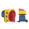 LW26GS-20A 25A DIN Rail Mounted Off-ON Two Levels CA10 48x48mm 64x64mm Disconnect Isolator Padlock Rotary Cam Switch (Color : 20A 48X48mmON-OFF-ON, Size : ON-Off-ON) view 1