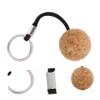 HANABASS 2pcs Floating Ball Key Chain Water-resistant Cork Keyring for Boating Canoe view 3