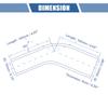 X AUTOHAUX 1 Pcs 19-25mm 0.75"-0.98" ID 102mm 4.02" Length 45 Degrees Black Car Silicone Hose Coolant Hose Universal view 3