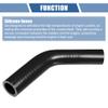 X AUTOHAUX 1 Pcs 19-25mm 0.75"-0.98" ID 102mm 4.02" Length 45 Degrees Black Car Silicone Hose Coolant Hose Universal view 4