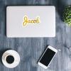 MotorCart Basics Jacob Name Sticker - Vinyl Waterproof Decal for Car, Laptop, Wall, Window, Book Case, Water Bottle, Bumper Sticker Size - 5'' Longer Side view 4