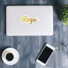 MotorCart Basics Roger Name Sticker - Vinyl Waterproof Decal for Car, Laptop, Wall, Window, Book Case, Water Bottle, Bumper Sticker Size - 3'' Longer Side view 4