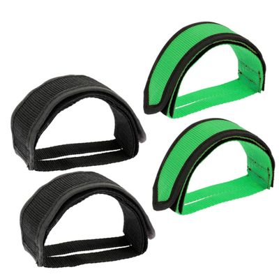 Happyyami 4pcs Cycling Bike Pedal Straps Toe Straps Bike Supplies Exercise Mountain Adjustable