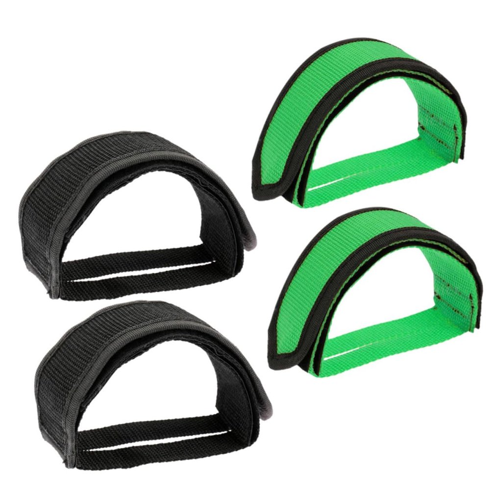 Happyyami 4pcs Cycling Bike Pedal Straps Toe Straps Bike Supplies Exercise Mountain Adjustable
