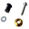 MotorToGo 1 x Gold Caped Motorcycle Windscreen WindShield Well Nut Compatible for 2016 Honda CBR1000RR view 2