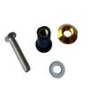 MotorToGo 1 x Gold Caped Motorcycle Windscreen WindShield Well Nut Compatible for 2016 Honda CBR1000RR view 3