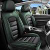 Front Seat Covers for Subaru XV Crosstrek Hybrid 2014-2015, Black-Green view 1