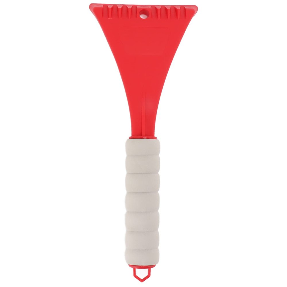 Gavigain Car Ice Scraper, Car Ice Shovel, Car Windshield Shovel EVA Ergonomic Handle Rounded Corner Safe Portable Car Ice Scraper for Vehicle Outdoor Snow(Red)
