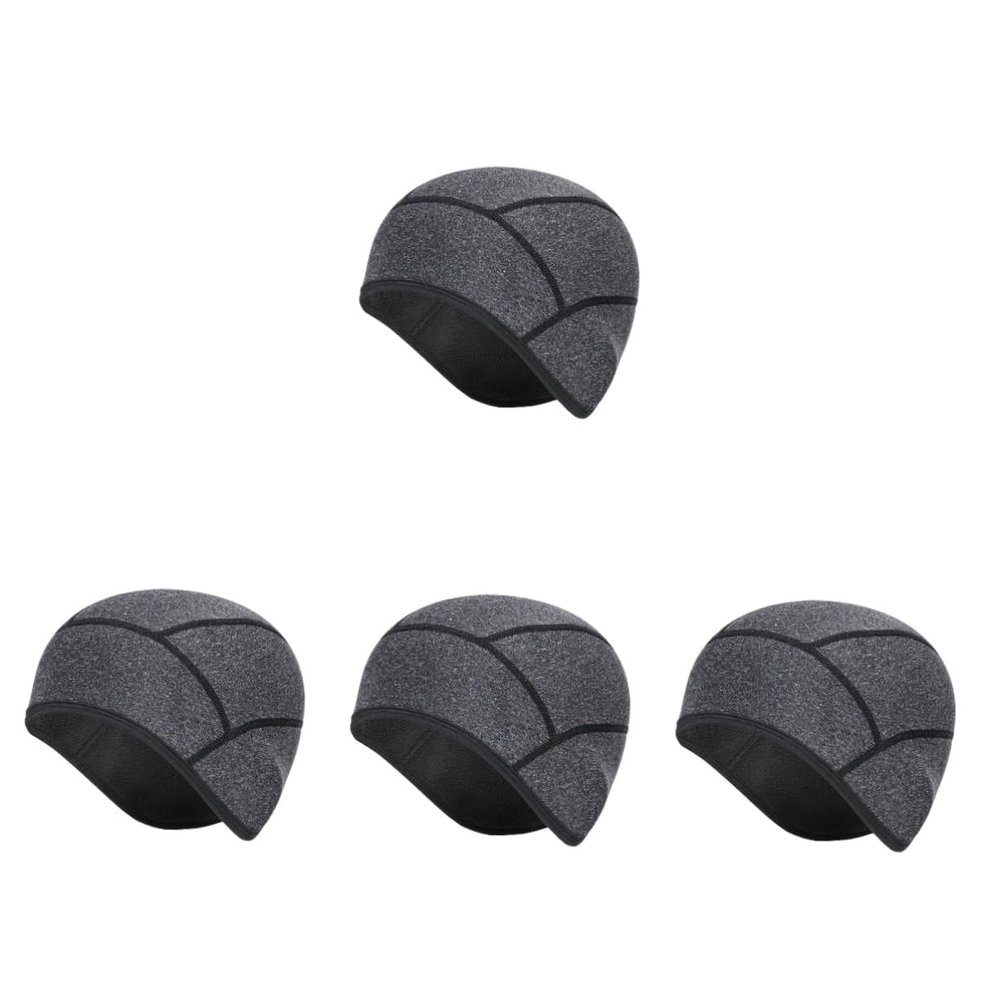 GALPADA 4pcs Helmet Liner Hat for Cycling Running and Skiing Warm Inner Lining Protector Breathable Ear Cover Lightweight and Comfortable Design Fit for Winter Activities