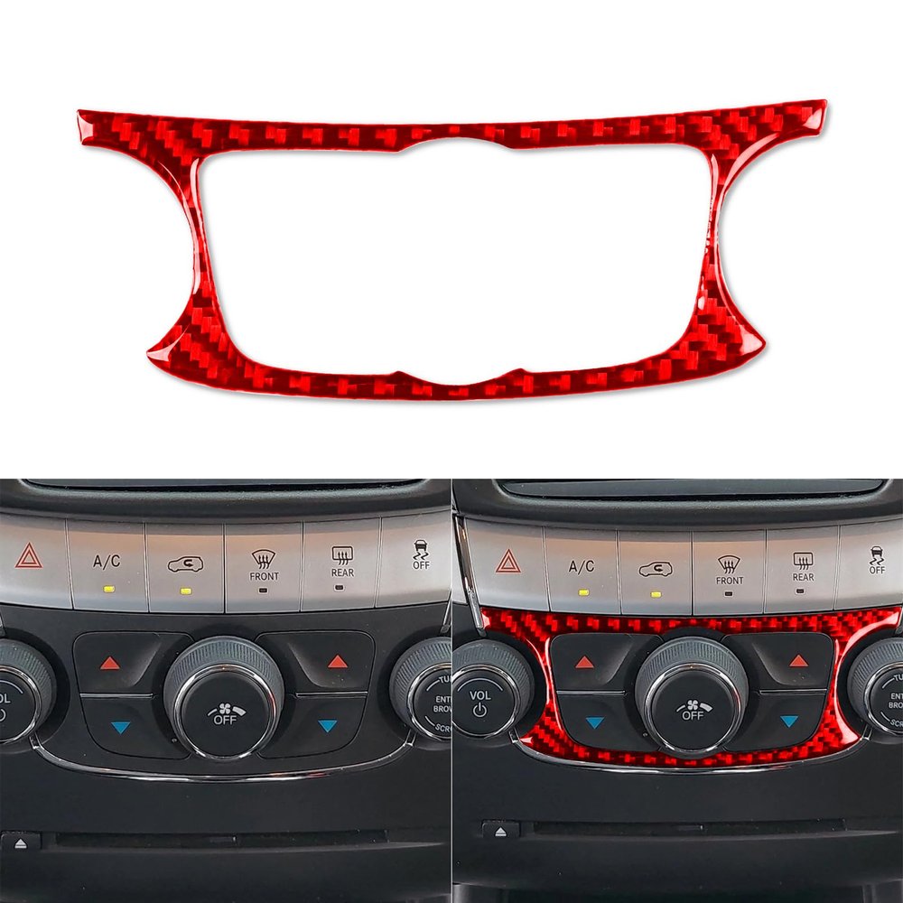 AC Button Trim for Dodge Journey 2011-2020 Interior Accessories Red