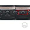 AC Button Trim for Dodge Journey 2011-2020 Interior Accessories Red view 3