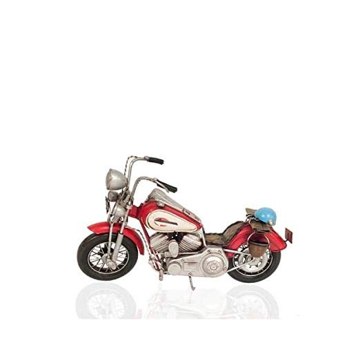 212 Main Red Harley-Davidson Motorcycle Metal Handmade