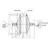 Front Drive Bike Brushless Hub Motor Powerful Engine Wheel for 26 Inch Rim Trike (36V) view 2