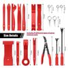 Suvnie 19PCS Trim Removal Tool Set, Car Panel Door Audio Trim Removal Tool Kit, Plastic Pry Tool Kit for Car Panel Dash Door Audio with Storage Bag, Universal Car Accessories (Red) view 2