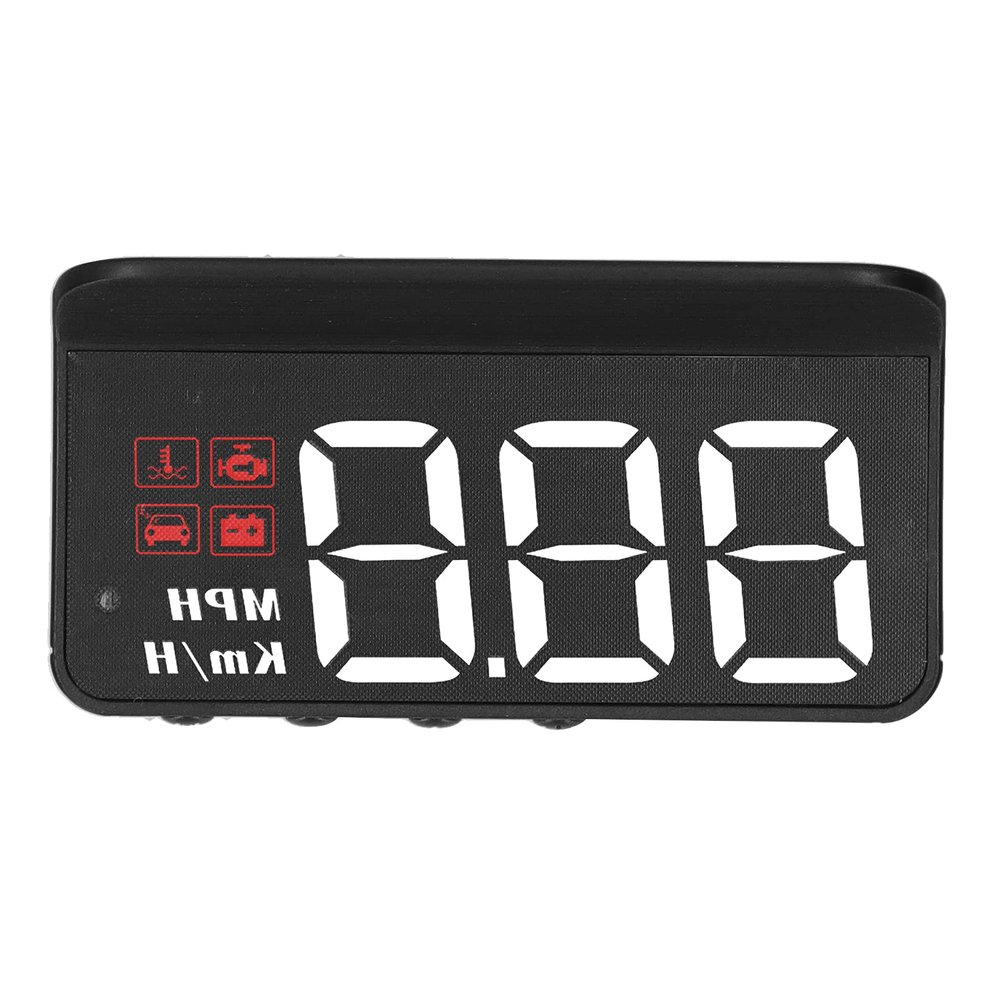 Car HUD Speedometer Display, OBD2 HUD Windshield Projector Multi Function Gauge Alarm Fatigue Driving Reminder