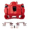 Performance Front Brake Caliper Set Painted Red Brackets view 4