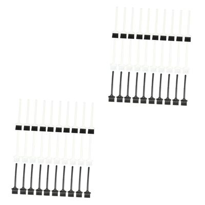 MotorCart Basics 60pcs Detail Brush for Car Detailing Small Cleaning Brush for Air Vents Keyboard Lens Cleaning Car Air Conditioner Cleaner Detailing Tool