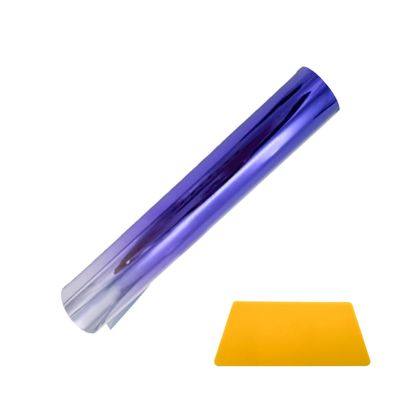 Kewucn Car Window Sun Visor Strip Tint Film, Auto Tint Film for UV Rejection and Heat Reduction, Front Windshield Solar Protection Film for Shading and Filtration, Car Accessories (Gradient Blue)