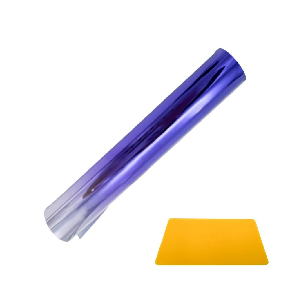 Kewucn Car Window Sun Visor Strip Tint Film, Auto Tint Film for UV Rejection and Heat Reduction, Front Windshield Solar Protection Film for Shading and Filtration, Car Accessories (Gradient Blue)