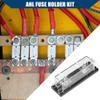 Hihaha 100A Fuse Inline ANL Fuse Holder Clear Fuse Block with Screws/Inner for Car Boat Truck/Durable Plastic Metal / 1 Set Gold Tone view 3
