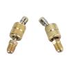 DAGIJIRD 2X Brass R410A Charging Vacuum Port Adapter 5/16 inch Female to 1/4 inch Male SAE Brass Quick Converter view 2