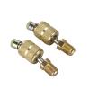DAGIJIRD 2X Brass R410A Charging Vacuum Port Adapter 5/16 inch Female to 1/4 inch Male SAE Brass Quick Converter view 3