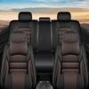 SOUIPA Leather Seat Covers for Honda CR-V 2015-2025 2026,Luxury Car Seat Covers Full Set,Waterproof Seat Protectors Auto Seat Covers,Breathable Nonslip Interior Cover Seats for Cars(Black and Coffee) view 2