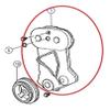 Mopar 04884309AC COVER TIMING BELT view 2
