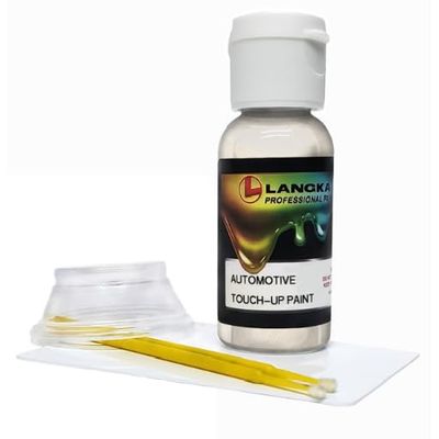 Langka 1oz Touch-Up Paint Compatible with 2021, Volkswagen, Golf, LS9R/2Y, Glacier White Pearl Tricoat.